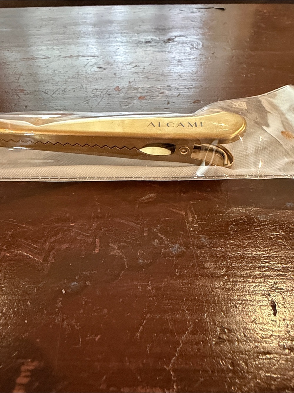 Gold colour Alcami Coffee Scoop Spoon with clip - Metal Measuring Spoon - Picture 2 of 4